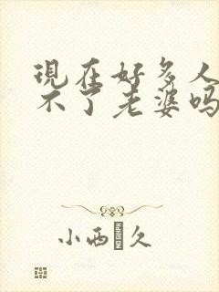 现在好多人都娶不了老婆吗