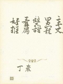 好看双男主小说推荐甜宠文