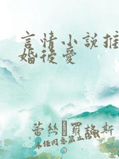 言情小说推荐先婚后爱