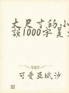 大尺寸的小黄说说1000字美文