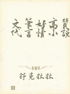 文笔好高质量现代言情小说