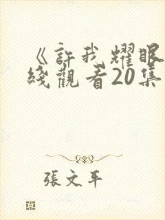 《许我耀眼》在线观看20集免费