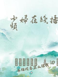 少妇在线播放视频