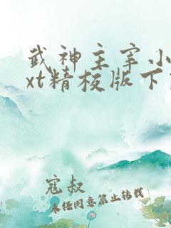 武神主宰小说txt精校版下载