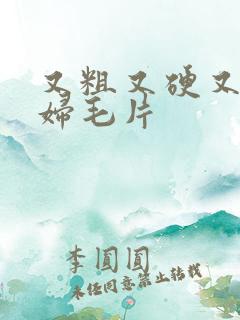 又粗又硬又爽少妇毛片