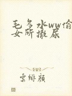 毛多水ww偷拍女所撒尿