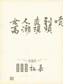 女人爽到喷水的高潮视频