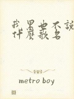 我累也不说累是什么歌名