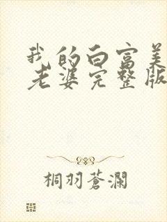 我的白富美总裁老婆完整版