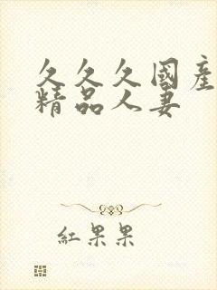 久久久国产日韩精品人妻