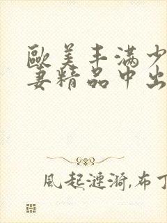 欧美丰满少妇人妻精品中出