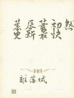 叶辰萧初然最快更新最快