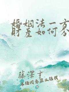 婚姻法一方死亡财产如何分配