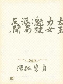 反派:魅力太高,开局被女主误会