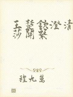 王楚钦澄清孙颖莎关系