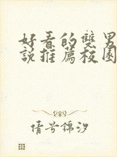 好看的双男主小说推荐校园