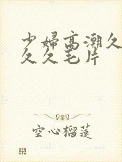 少妇高潮久久久久久毛片