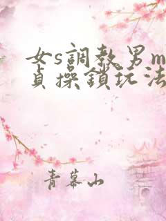 女s调教男m带贞操锁玩法
