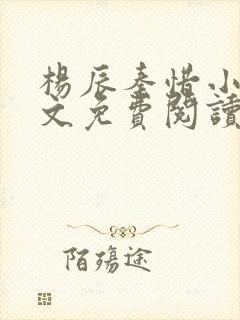 杨辰秦惜小说全文免费阅读最新章节