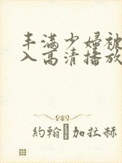 丰满少妇被猛进入高清播放