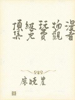 顶级玩物漫画全集免费观看下拉式