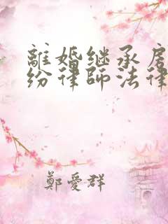 离婚继承房产纠纷律师法律咨询