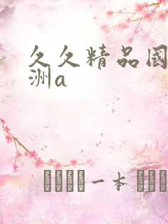 久久精品国产亚洲a