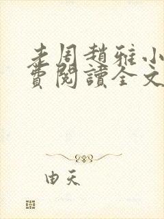 老周赵雅小说免费阅读全文