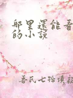 哪里还能看免费的小说