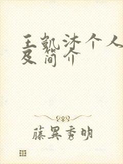 王凯沐个人资料及简介