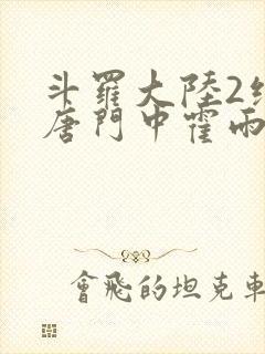 斗罗大陆2绝世唐门中霍雨浩