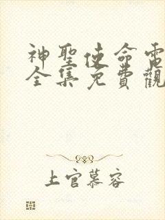 神圣使命电视剧全集免费观看手机版