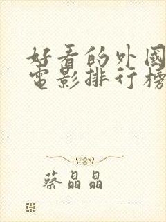 好看的外国爱情电影排行榜