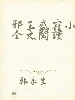 邪王盛宠小毒妃全文阅读