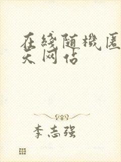 在线随机匿名聊天网站