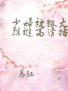 少妇被粗大的猛烈进高清播放