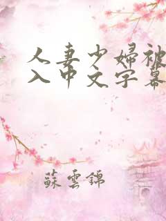 人妻少妇被猛进入中文字幕