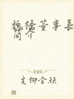 魏桥董事长个人简介