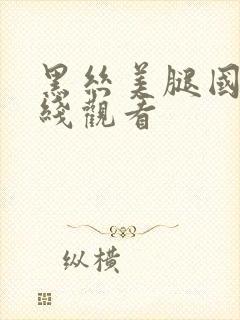 黑丝美腿国产在线观看