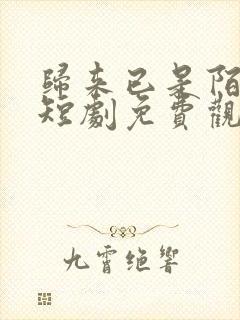 归来已是陌路人短剧免费观看全集