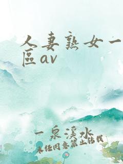 人妻熟女一区二区av