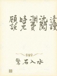 顾时渊沈清棠小说免费阅读最新章节