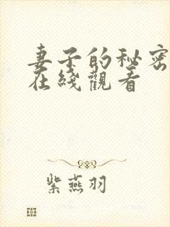 妻子的秘密世界在线观看