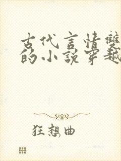 古代言情双男主的小说穿越