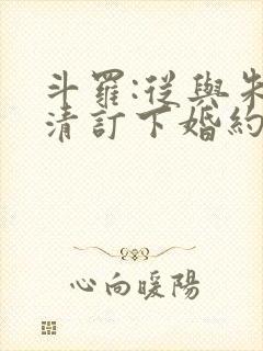 斗罗:从与朱竹清订下婚约开始 小说