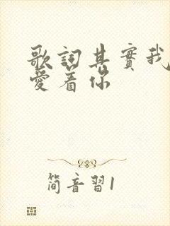 歌词其实我真的爱着你