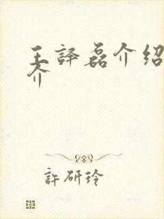 王译磊介绍 简介