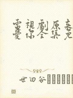 电视剧原来我很爱你全集免费观看