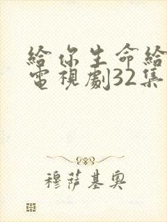 给你生命给我爱电视剧32集