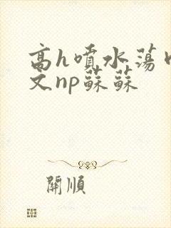高h喷水荡肉爽文np苏苏